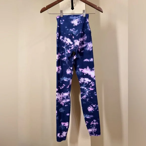NWOT Lululemon Align High-Rise Pant 28" Circulate Tie Dye Mineral Blue M… - Picture 5 of 8